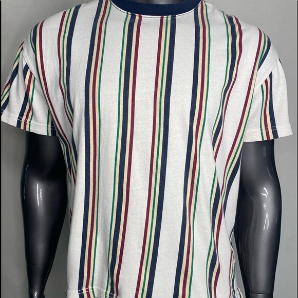 URBAM OUTFITTERS SHORT SLEEVES STRIPPED TEE SHIRT - Picture 4 of 5